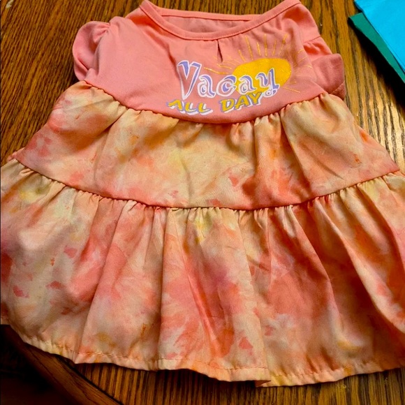 Peach Fog Dress Tie Dye Vaycay Medium - Picture 1 of 5
